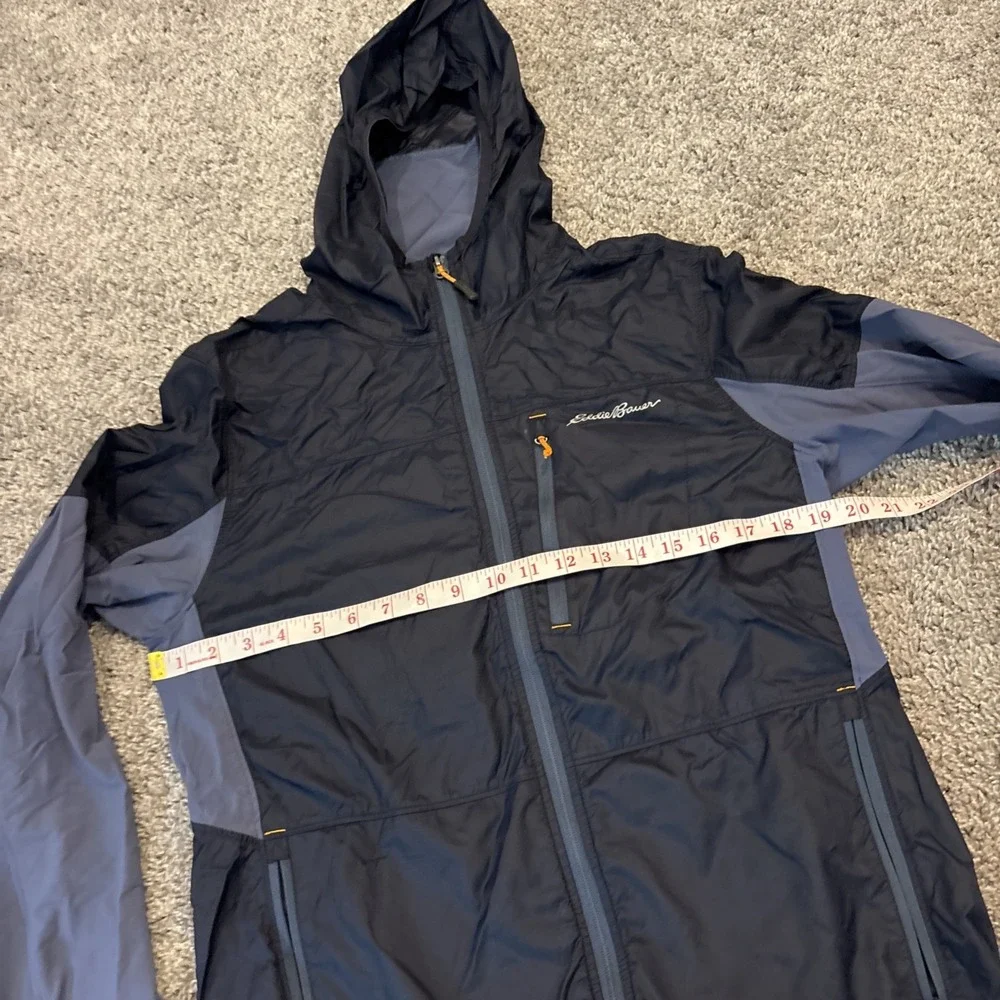 Eddie Bauer Full Zip Up Lightweight Hiking Jacket Men's Small Nylon Zip Pocket